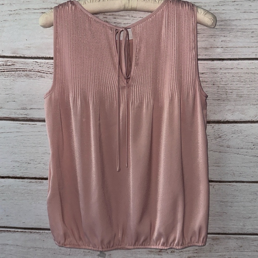 M.S.S.P. Elegant Pink Sleeveless Top Medium Office Formal Church Layering - Picture 2 of 5